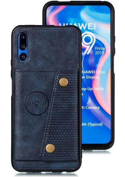 Cüzdan Kılıf Için Huawei Y9S Kart Tutucu Kickstand Cüzdan Kılıf Darbeye (Yurt Dışından)