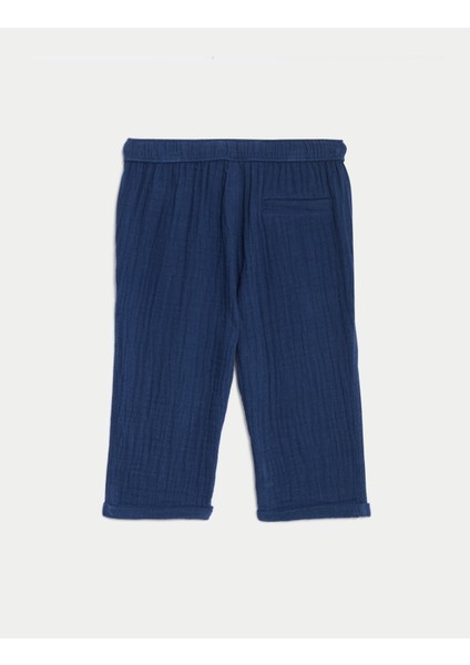 Saf Pamuklu Regular Fit Pantolon