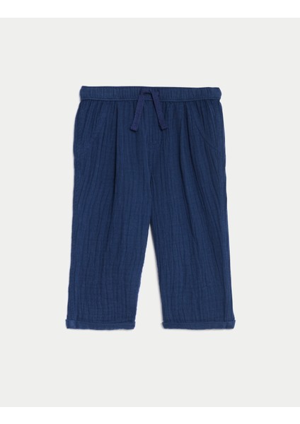 Saf Pamuklu Regular Fit Pantolon