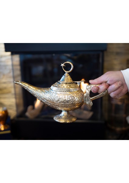 Alaaddin Sihirli Lamba Pirinç Gold Renk fiyatları