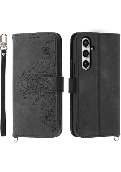 Samsung Galaxy S23 Fe Çoklu Kredi Kartı Yuvaları Bileklik Için Flip Case (Yurt Dışından)