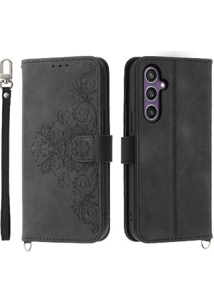 Samsung Galaxy S24 Artı Kabartmalı Bileklik Çoklu Kredi Için Flip Case (Yurt Dışından) fırsatları
