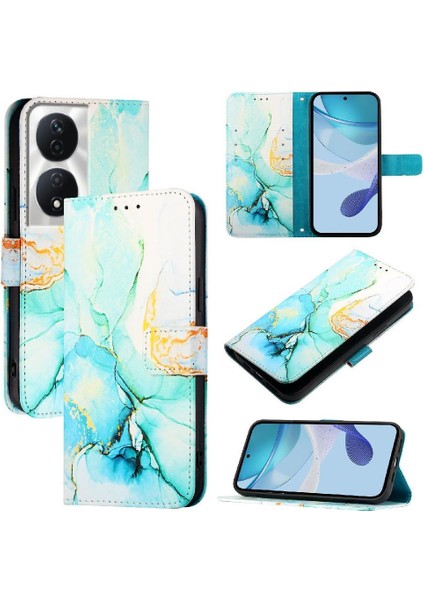 Onur X7B 5g/4g Mermer Desen Pu Deri Cüzdan Kickstand Için Kılıf (Yurt Dışından) fiyatları