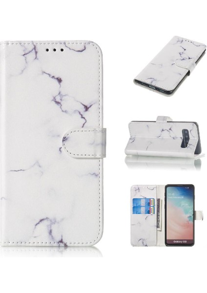 Samsung Galaxy S10 Artı Kart Yuvaları Tutucu Için Flip Case Tam Koruma Pu (Yurt Dışından)