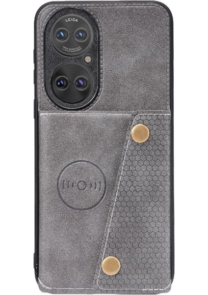 Huawei P50 Pro Kart Tutucu Buit Için Cüzdan Durumda Demir Cüzdan Durumda (Yurt Dışından) indirimleri
