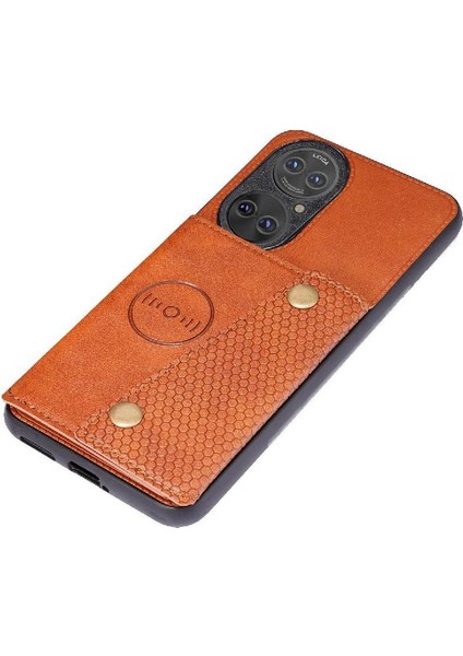 Huawei P50 Pro Kart Tutucu Buit Için Cüzdan Durumda Demir Cüzdan Durumda (Yurt Dışından) fiyatları