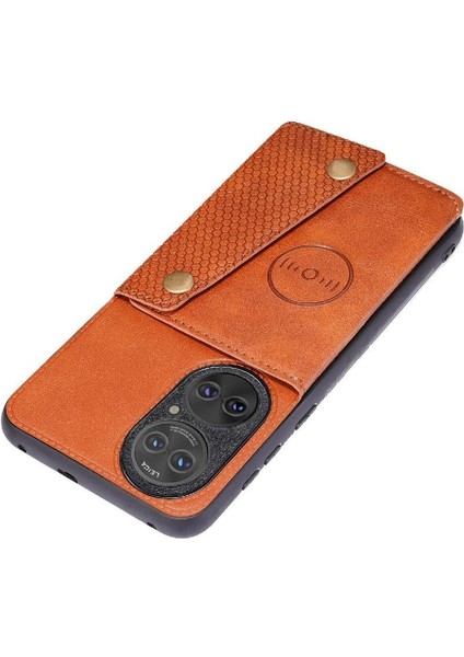 Huawei P50 Pro Kart Tutucu Buit Için Cüzdan Durumda Demir Cüzdan Durumda (Yurt Dışından) modelleri