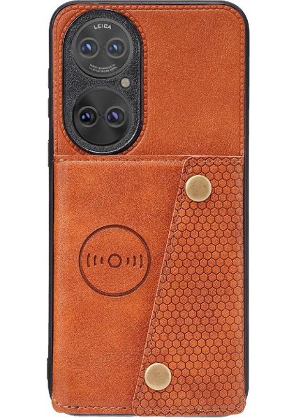 Huawei P50 Pro Kart Tutucu Buit Için Cüzdan Durumda Demir Cüzdan Durumda (Yurt Dışından) fırsatları