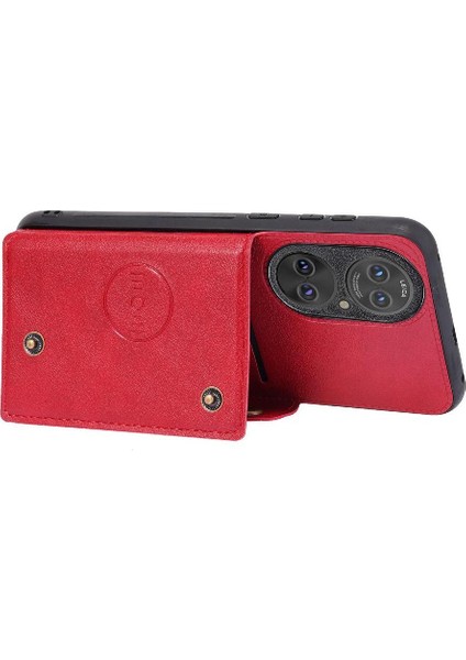 Huawei P50 Pro Kart Tutucu Buit Için Cüzdan Durumda Demir Cüzdan Durumda (Yurt Dışından) fırsatları