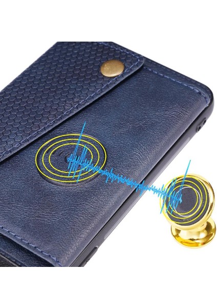 Huawei P50 Pro Kart Tutucu Buit Için Cüzdan Durumda Demir Cüzdan Durumda (Yurt Dışından) fırsatları