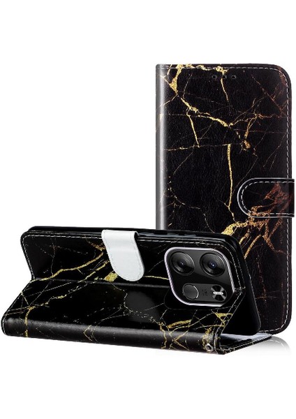 Tecno Spark Için Flip Case 2023 Kart Yuvaları Tutucu Tam Koruma Pu Gitmek (Yurt Dışından)