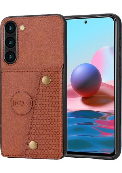 Samsung Galaxy S23 Buit Için Cüzdan Kılıf Demir Cüzdan Kılıf Kickstand Kart (Yurt Dışından)