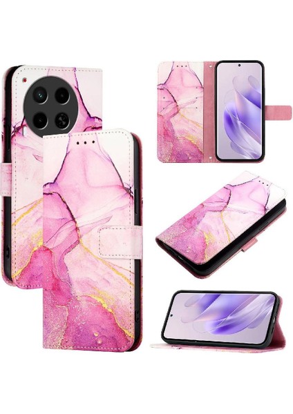 Tecno Camon 30 5g/4g Cüzdan Mermer Desen Pu Deri Kickstand Için Kılıf (Yurt Dışından) indirimleri