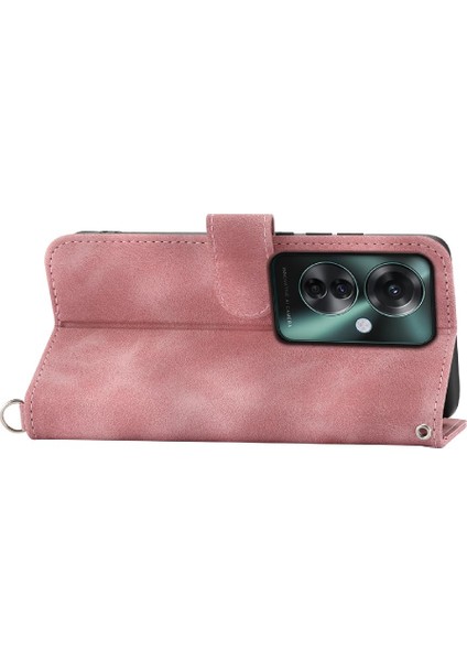 Oppo Oppo 11F Darbeye Dayanıklı Kabartmalı Çoklu Kredi Kartı Yuvaları Için Flip Case (Yurt Dışından)