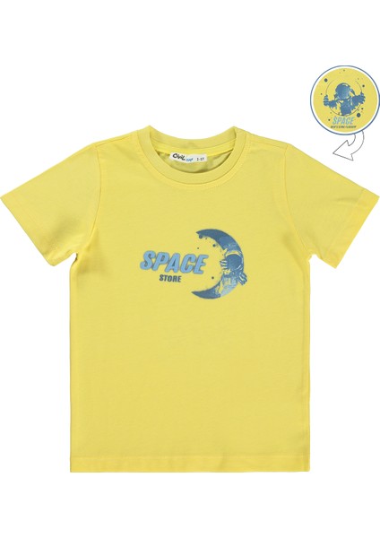 Erkek Çocuk Tişört 2-5 Yaş Açık Sarı