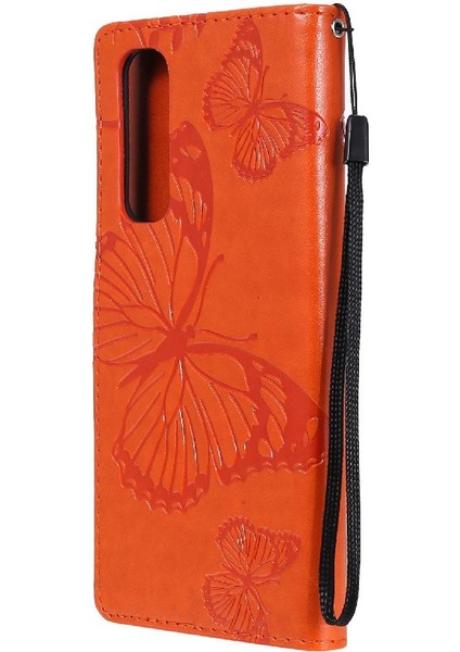 Kart Yuvası Standı Pu ile Oppo Reno4 Pro 4g Manyetik Kapak Için Flip Case (Yurt Dışından)
