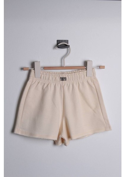 Rainbow Kız Çocuk Bej Renkli Şort