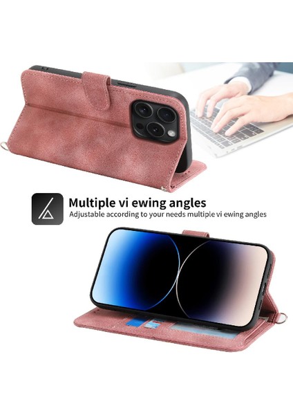 Iphone 15 Pro Darbeye Çoklu Kredi Kartı Yuvaları Için Flip Case (Yurt Dışından)