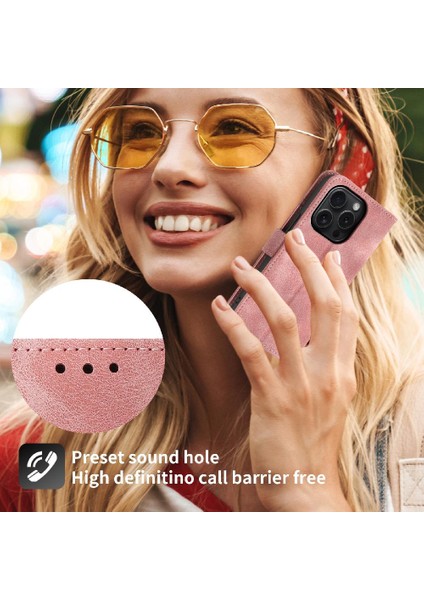 Iphone 15 Pro Darbeye Çoklu Kredi Kartı Yuvaları Için Flip Case (Yurt Dışından)