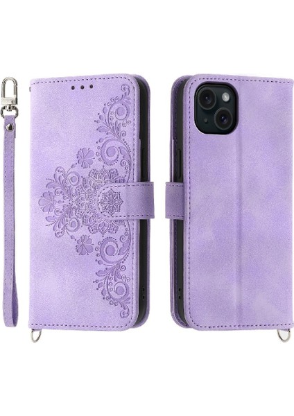 Iphone 15 Için Flip Case Artı Çoklu Kredi Kartı Yuvaları Darbeye (Yurt Dışından)
