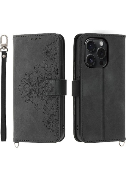Iphone 15 Pro Darbeye Çoklu Kredi Kartı Yuvaları Için Flip Case (Yurt Dışından)