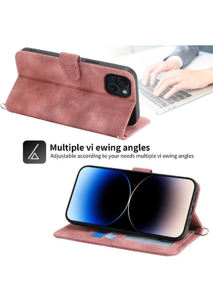 Iphone 15 Için Flip Case Artı Çoklu Kredi Kartı Yuvaları Darbeye (Yurt Dışından)
