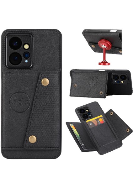Cüzdan Kılıf Xiaomi Redmi Için Not 12 4g Buit Demir Darbeye Koruyucu (Yurt Dışından)