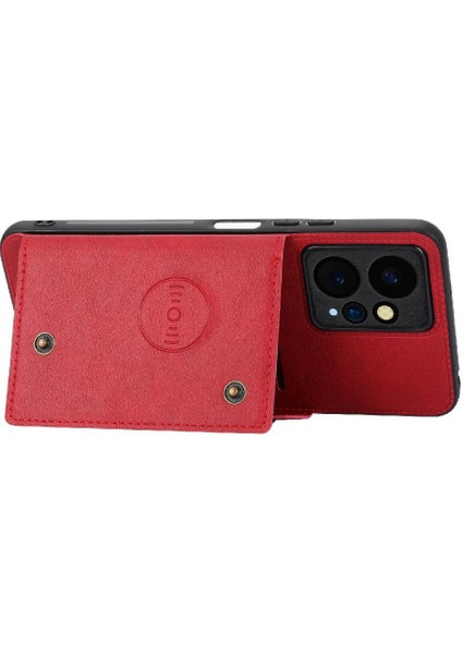 Cüzdan Kılıf Xiaomi Redmi Için Not 12 4g Buit Demir Darbeye Koruyucu (Yurt Dışından)