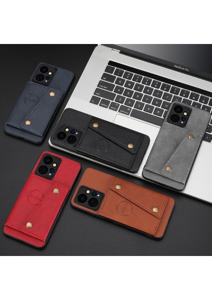 Cüzdan Kılıf Xiaomi Redmi Için Not 12 4g Buit Demir Darbeye Koruyucu (Yurt Dışından)