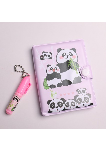 Sevimli Panda Kalemli Set Defter Çizgili