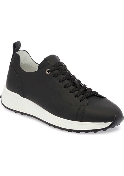 Siyah Hakiki Deri Erkek Sneaker - E24I1AY56703-A41