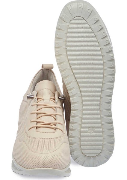 Bej Hakiki Deri Kadın Sneaker - K24I1AY67094-A25