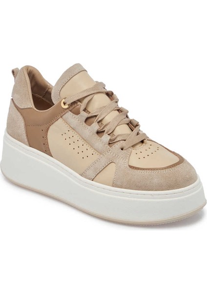 Vizon Hakiki Deri Kadın Sneaker - K24I1AY67133-A02