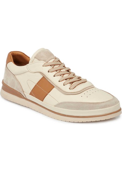 Bej Hakiki Deri Erkek Sneaker - E24I1AY56689-A25