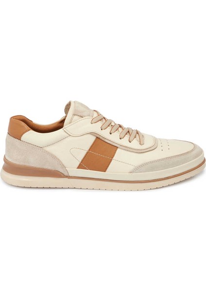 Bej Hakiki Deri Erkek Sneaker - E24I1AY56689-A25