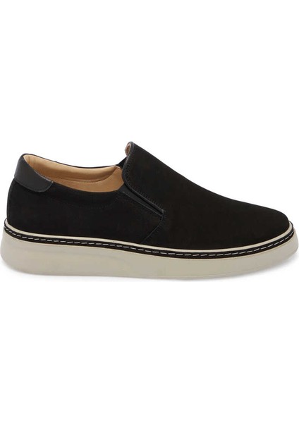 Siyah Hakiki Nubuk Deri Erkek Loafer - E24I1AY56600-A64