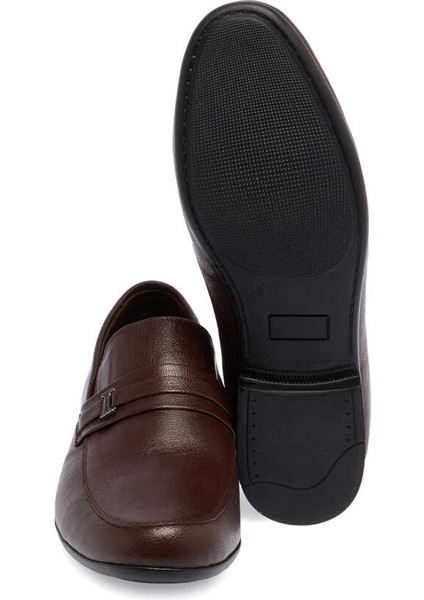 Kahve Hakiki Deri Erkek Loafer - E24I1AY56594-A24