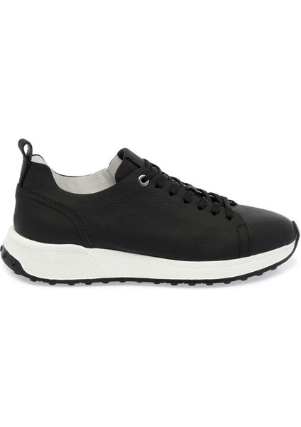 Siyah Hakiki Deri Erkek Sneaker - E24I1AY56703-A41