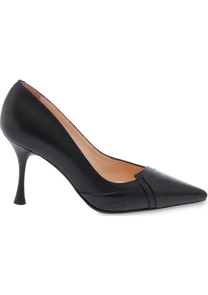 Siyah Hakiki Deri Kadın Stiletto - K24I1AY67182-A55 modelleri