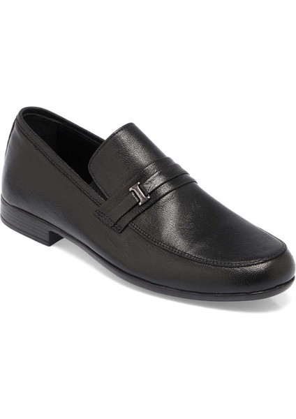 Siyah Hakiki Deri Erkek Loafer - E24I1AY56594-A23
