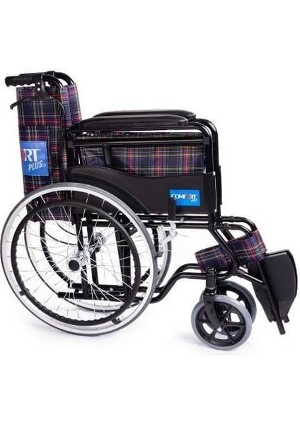 Comfort Plus KY809BJ Ekose Özellikli Tekerlekli Sandalye