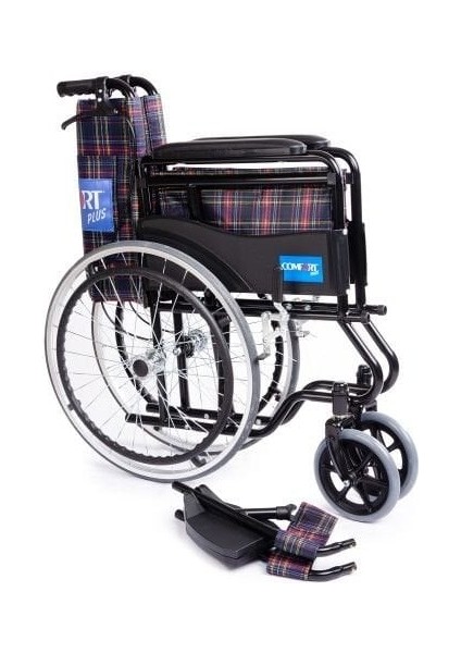 Comfort Plus KY809BJ Ekose Özellikli Tekerlekli Sandalye