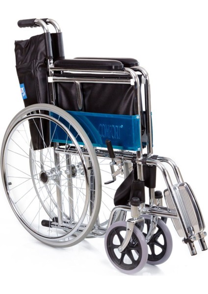 Comfort Plus BZ809 Derili Nikelaj Kaplı Standart Tekerlekli Sandalye
