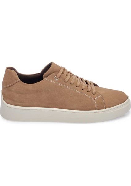 Kum Hakiki Nubuk Deri Erkek Sneaker - E24I1AY56745-B21