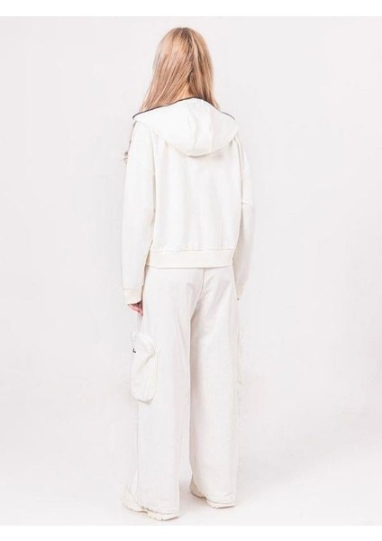 Kız Çocuk Pamuklu Fermuarlı Kapüşonlu Büyük Cepli Sweatshirt indirimleri