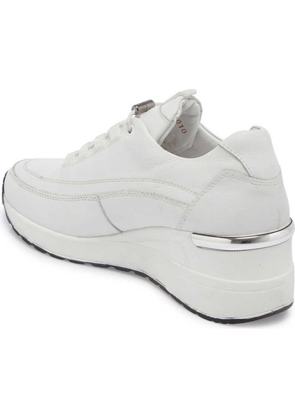Beyaz Hakiki Deri Kadın Sneaker - K24I1AY67145-A26