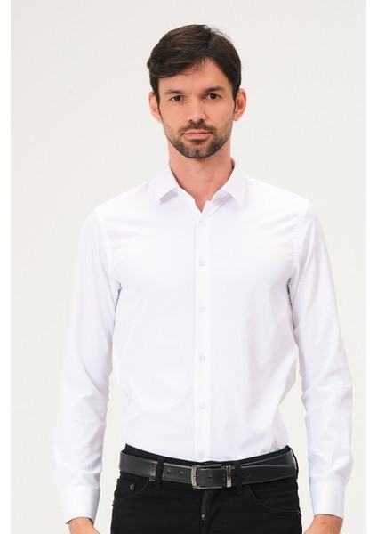 Erkek Klasik Slim Fit Saten Gömlek fiyatları