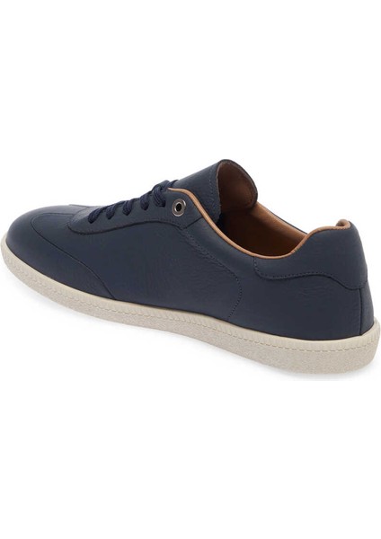 Lacivert Hakiki Deri Erkek Sneaker - E24I1AY56704-A38