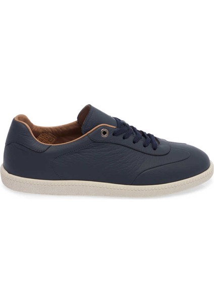 Lacivert Hakiki Deri Erkek Sneaker - E24I1AY56704-A38