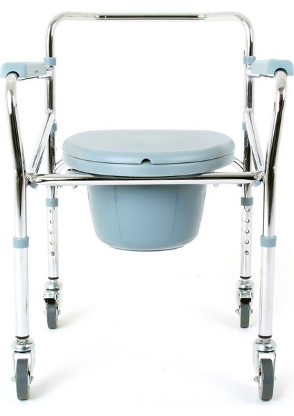 KY696 Kifidis Tekerlekli Tuvaletli Banyo Sandalyesi Std